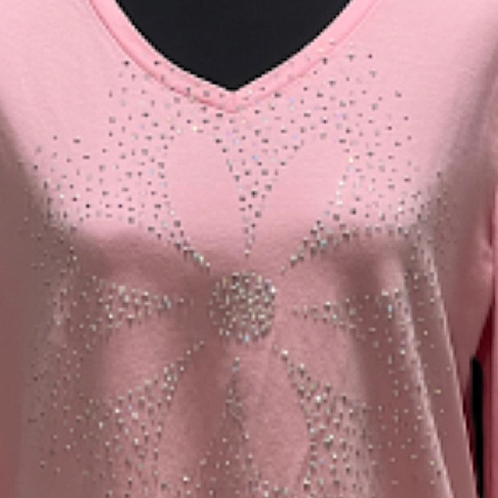 Quacker Factory Sparkle & Shine 3/4 Sleeve Tunic … - image 4